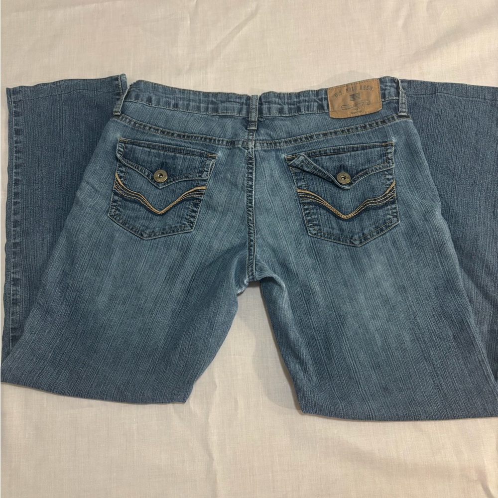 U.S. Polo Assn. Blue Denim Jeans with Buttoned Pocket